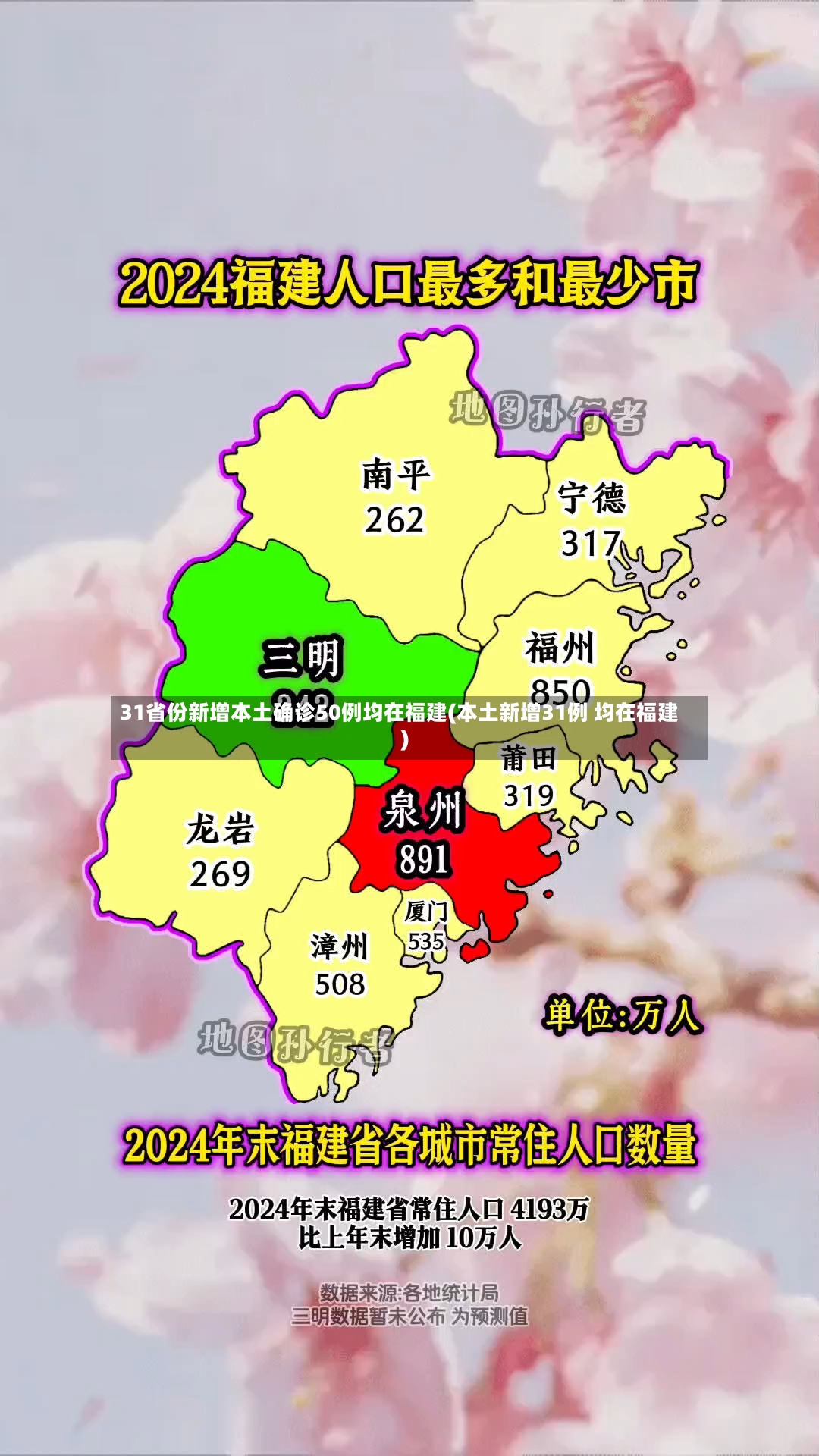 31省份新增本土确诊50例均在福建(本土新增31例 均在福建)-第2张图片