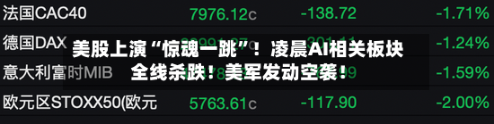 美股上演“惊魂一跳”！凌晨AI相关板块全线杀跌！美军发动空袭！-第3张图片