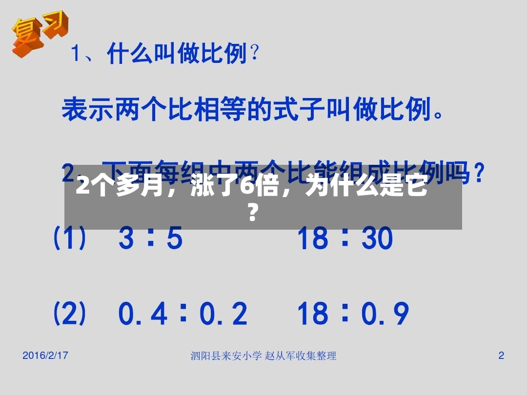 2个多月，涨了6倍	，为什么是它？-第3张图片