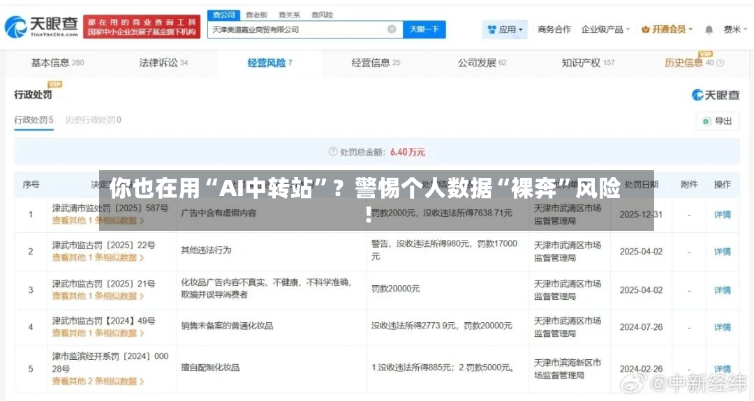你也在用“AI中转站”？警惕个人数据“裸奔	”风险！-第2张图片