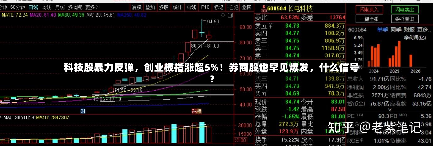 科技股暴力反弹，创业板指涨超5%！券商股也罕见爆发，什么信号？-第3张图片