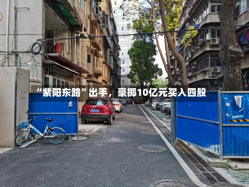 “紫阳东路”出手，豪掷10亿元买入四股-第2张图片