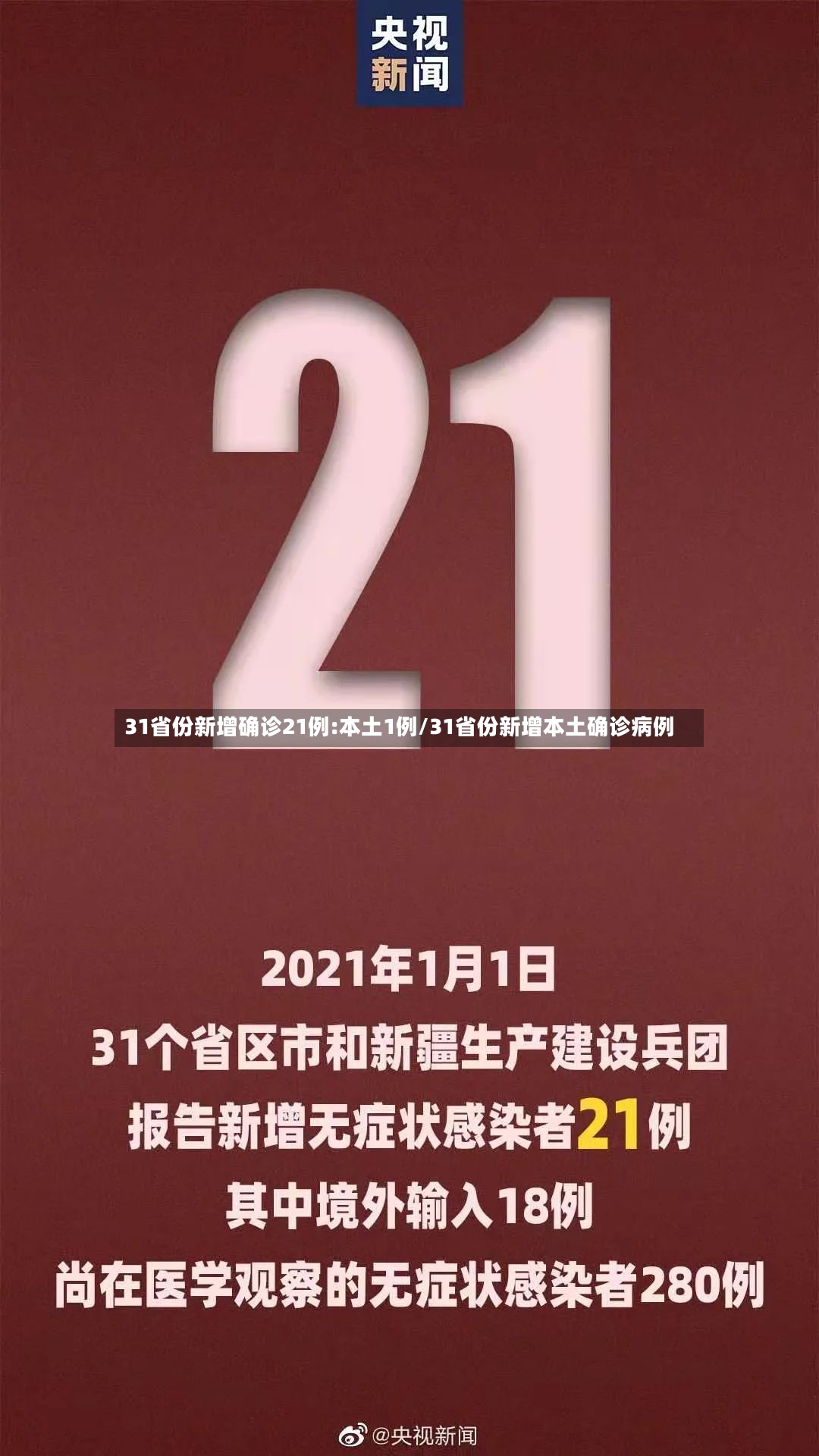 31省份新增确诊21例:本土1例/31省份新增本土确诊病例-第2张图片