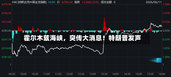 霍尔木兹海峡	，突传大消息！特朗普发声-第2张图片