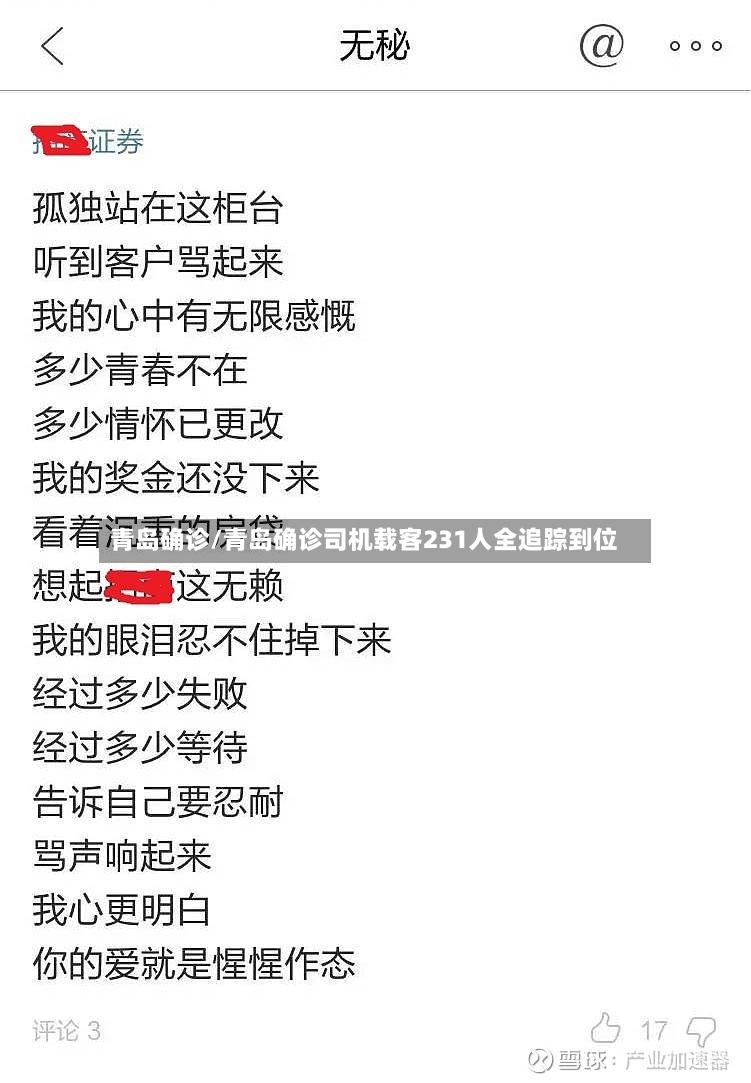 青岛确诊/青岛确诊司机载客231人全追踪到位