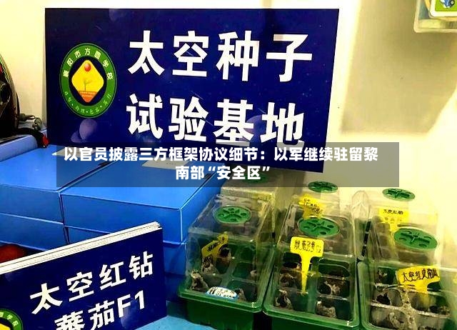 以官员披露三方框架协议细节：以军继续驻留黎南部“安全区”
