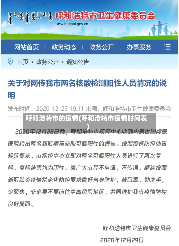 呼和浩特市的疫情(呼和浩特市疫情时间表)-第2张图片