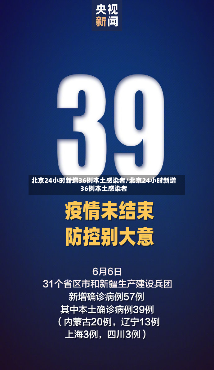 北京24小时新增36例本土感染者/北京24小时新增36例本土感染者
