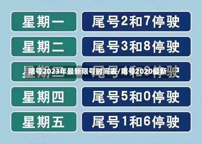 限号2023年最新限号时间表/限号2020最新