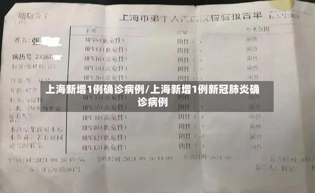 上海新增1例确诊病例/上海新增1例新冠肺炎确诊病例