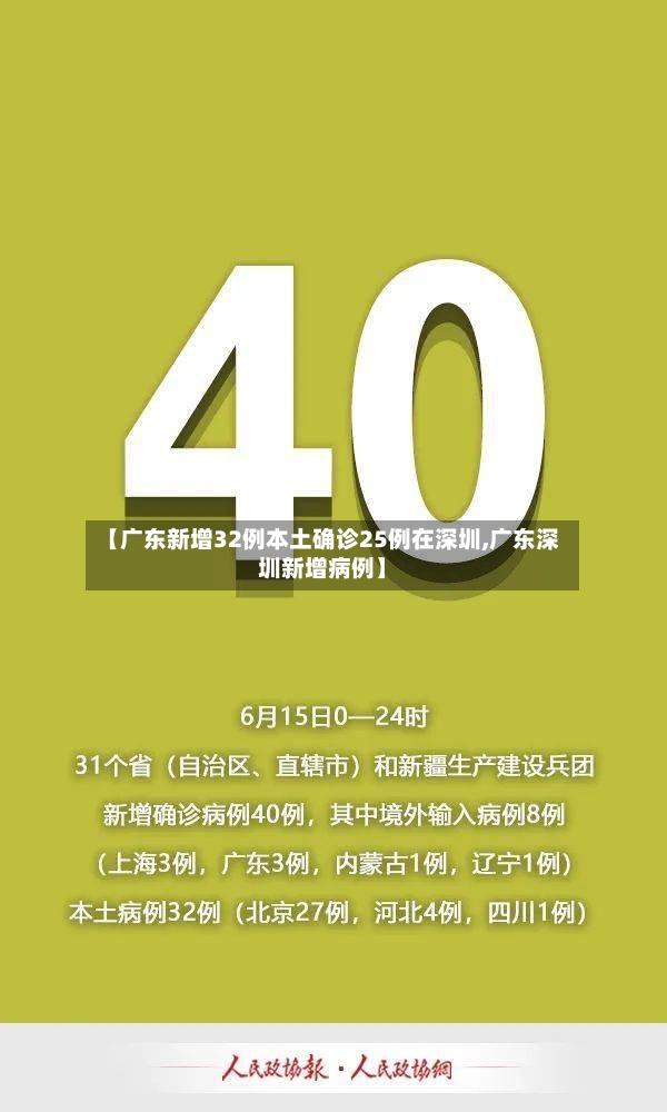 【广东新增32例本土确诊25例在深圳,广东深圳新增病例】