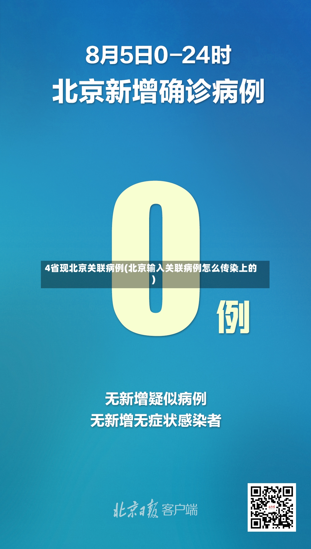 4省现北京关联病例(北京输入关联病例怎么传染上的)-第2张图片