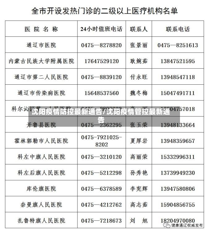 沈阳疫情防控最新通告/沈阳疫情管控最新通告-第2张图片