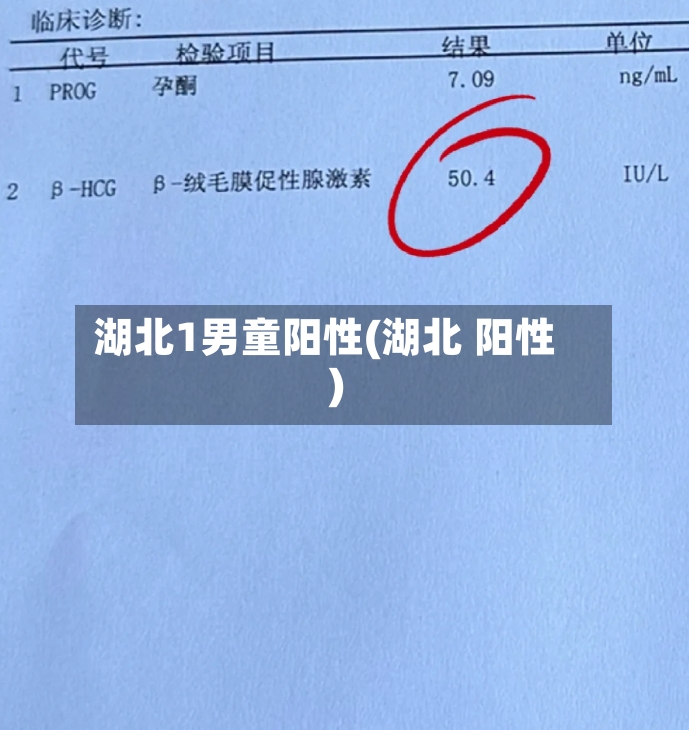 湖北1男童阳性(湖北 阳性)-第2张图片