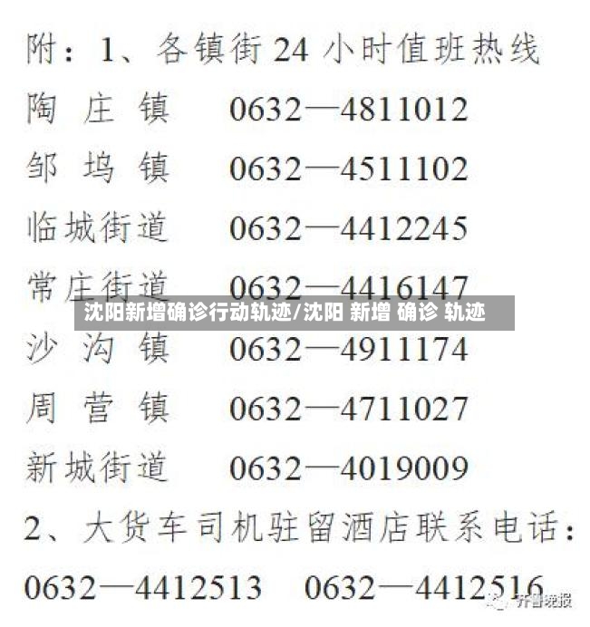 沈阳新增确诊行动轨迹/沈阳 新增 确诊 轨迹