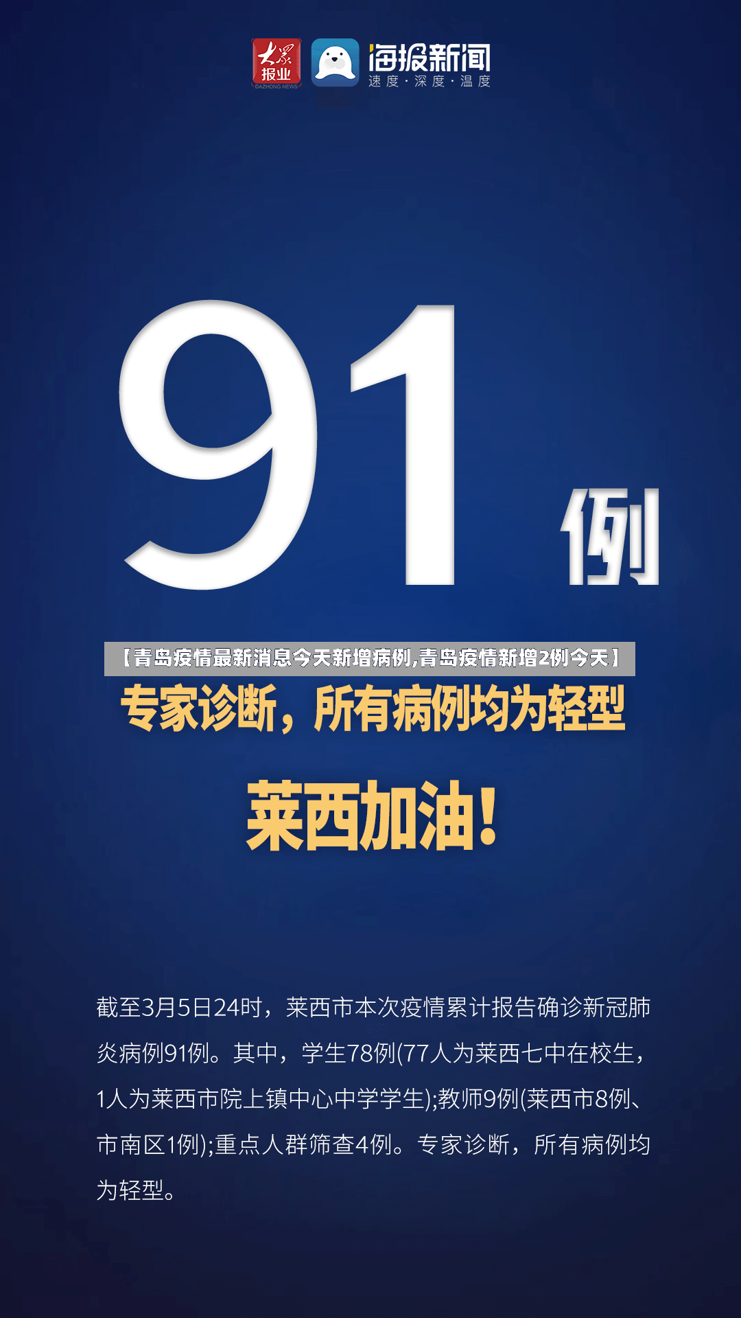 【青岛疫情最新消息今天新增病例,青岛疫情新增2例今天】