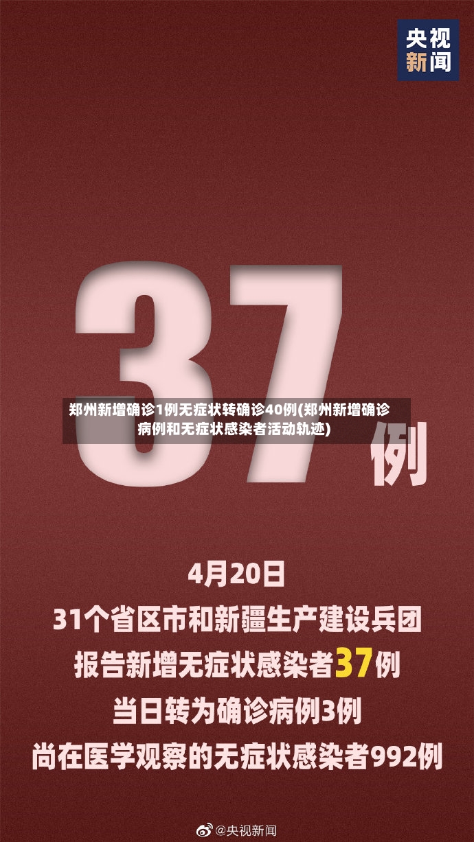 郑州新增确诊1例无症状转确诊40例(郑州新增确诊病例和无症状感染者活动轨迹)-第3张图片