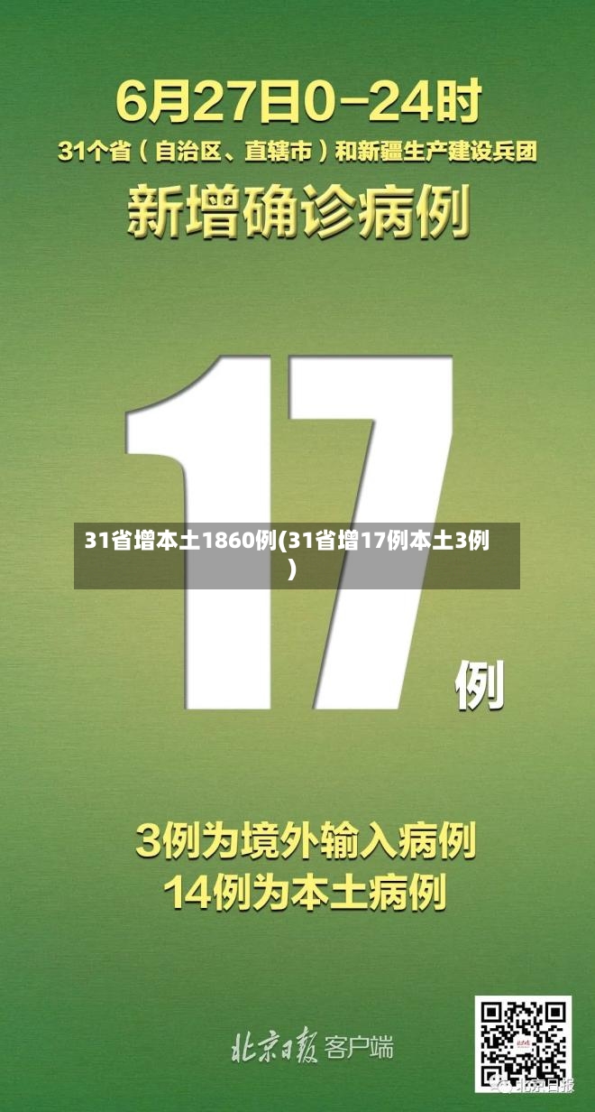 31省增本土1860例(31省增17例本土3例)-第3张图片