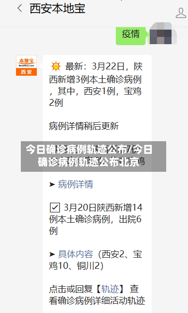 今日确诊病例轨迹公布/今日确诊病例轨迹公布北京