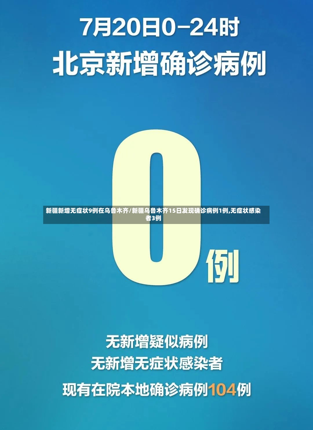 新疆新增无症状9例在乌鲁木齐/新疆乌鲁木齐15日发现确诊病例1例,无症状感染者3例-第3张图片