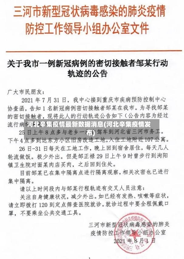 河北辛集疫情最新数据消息(河北辛集疫情发布)