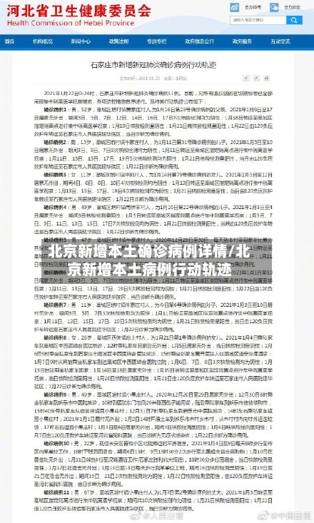 北京新增本土确诊病例详情/北京新增本土病例行动轨迹-第2张图片
