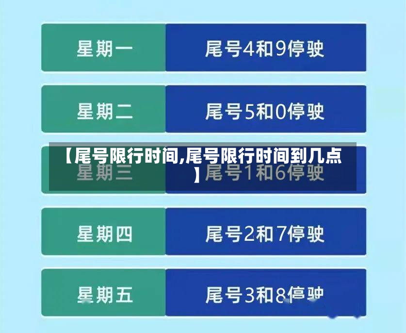 【尾号限行时间,尾号限行时间到几点】