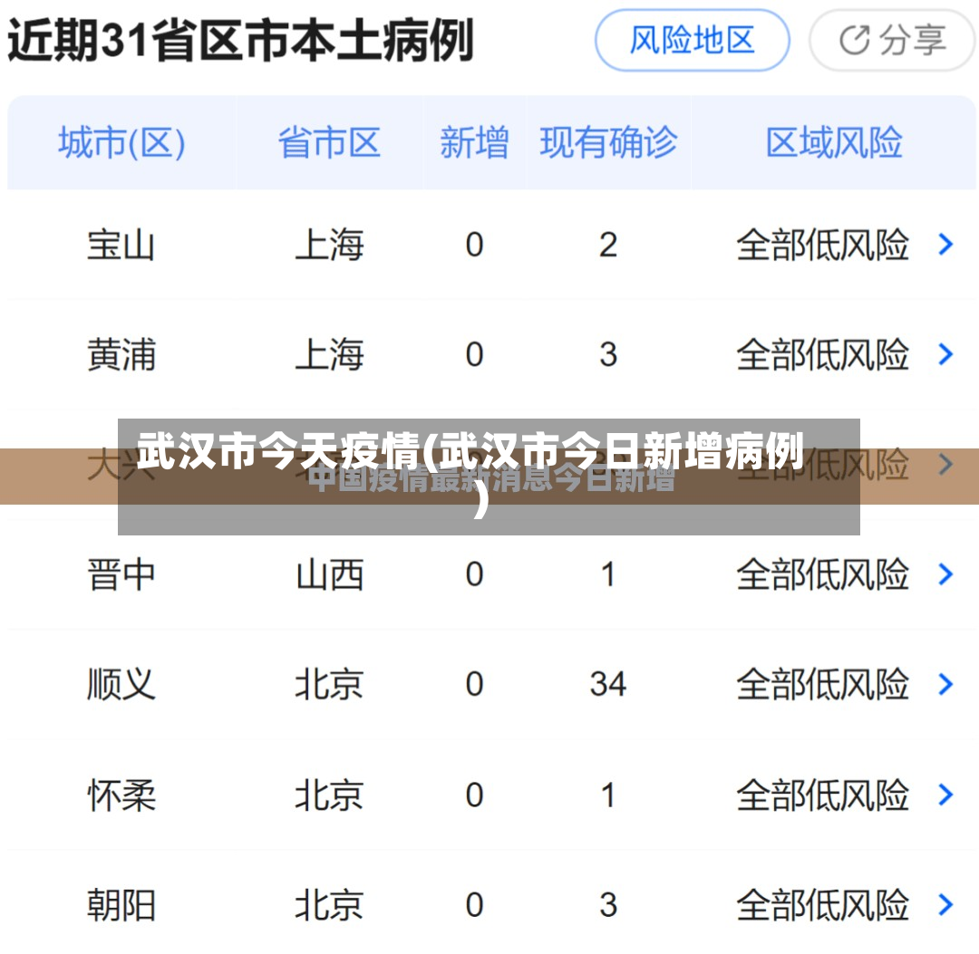 武汉市今天疫情(武汉市今日新增病例)