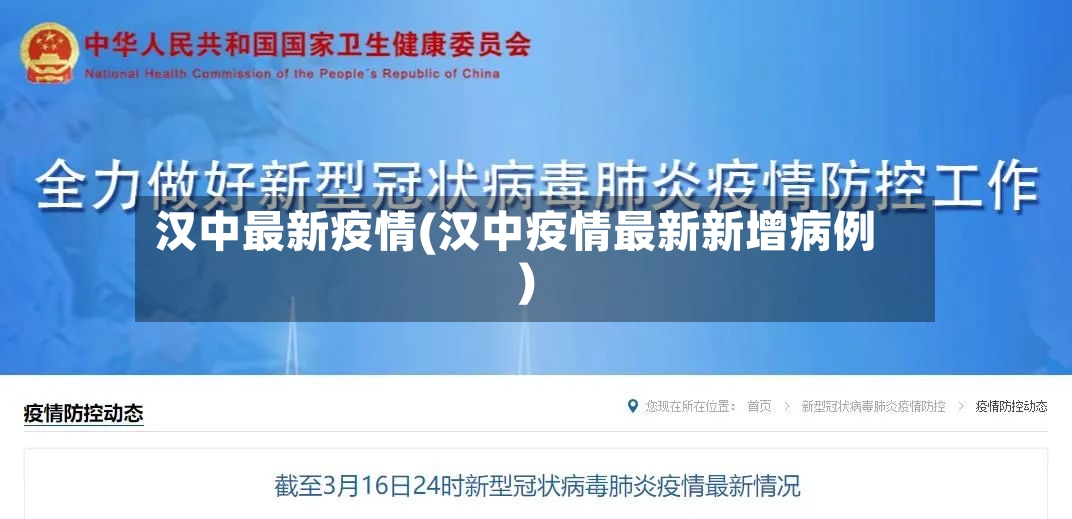 汉中最新疫情(汉中疫情最新新增病例)-第2张图片