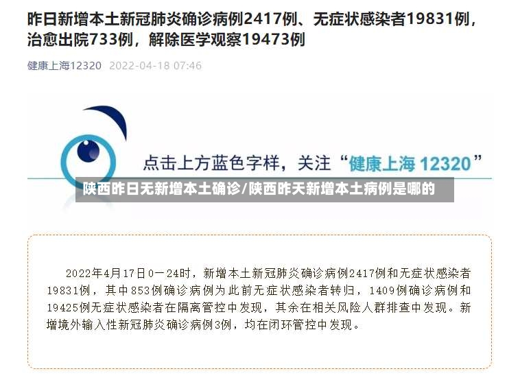 陕西昨日无新增本土确诊/陕西昨天新增本土病例是哪的-第3张图片