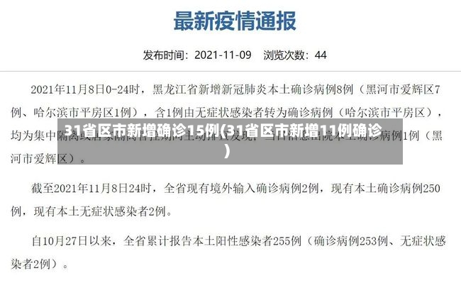 31省区市新增确诊15例(31省区市新增11例确诊)-第3张图片
