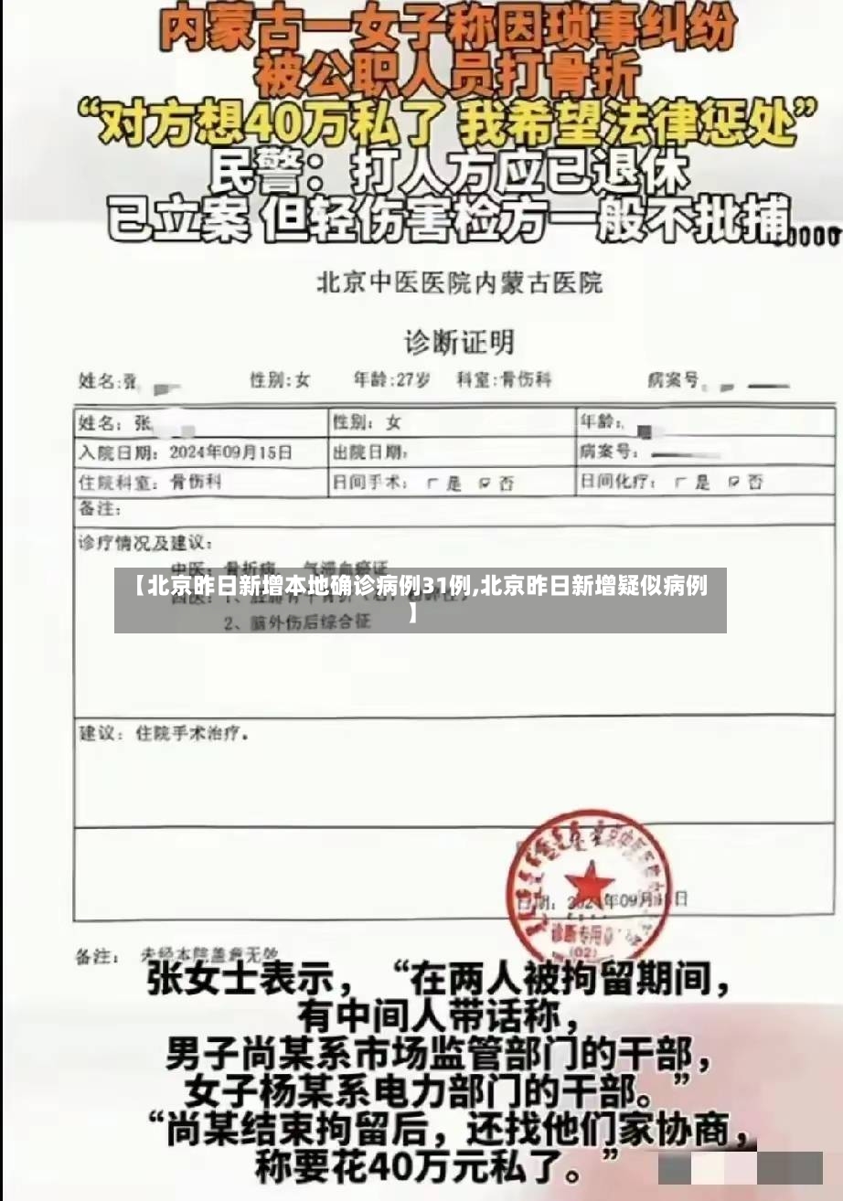 【北京昨日新增本地确诊病例31例,北京昨日新增疑似病例】